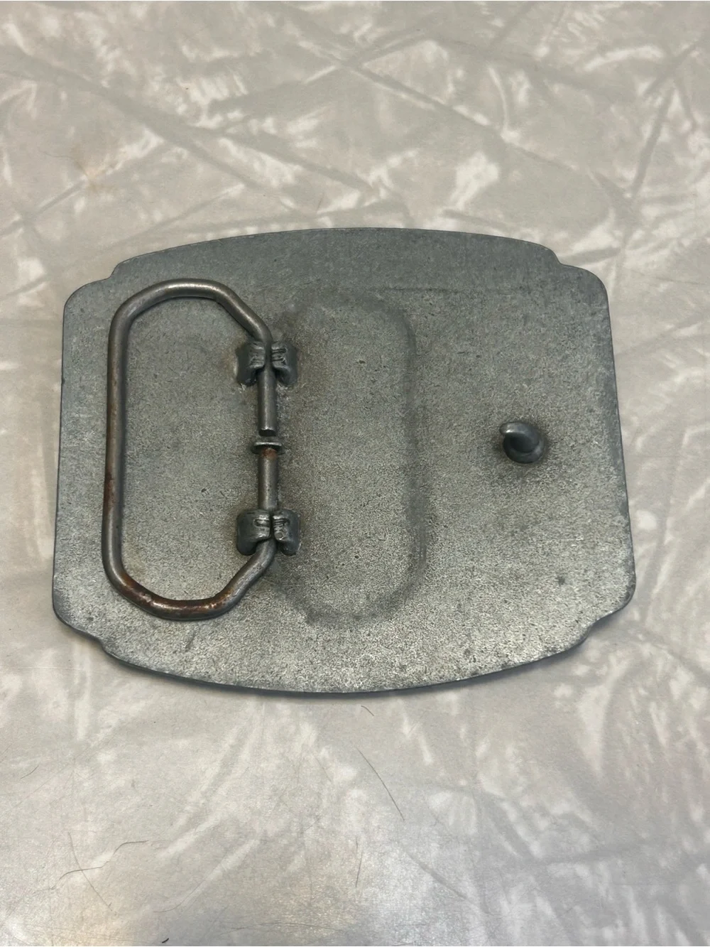 Silver-Tone Kentucky Straight Bourbon Whiskey Belt Buckle